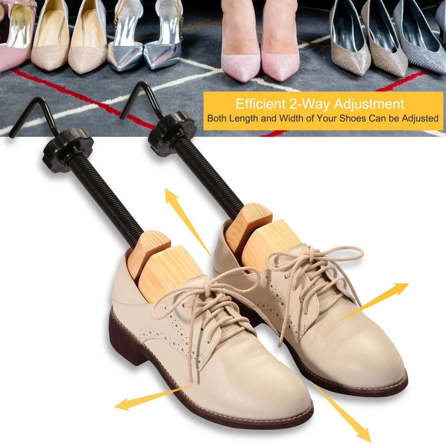 2-Piece: Shoe Stretcher 2-Way Shoe