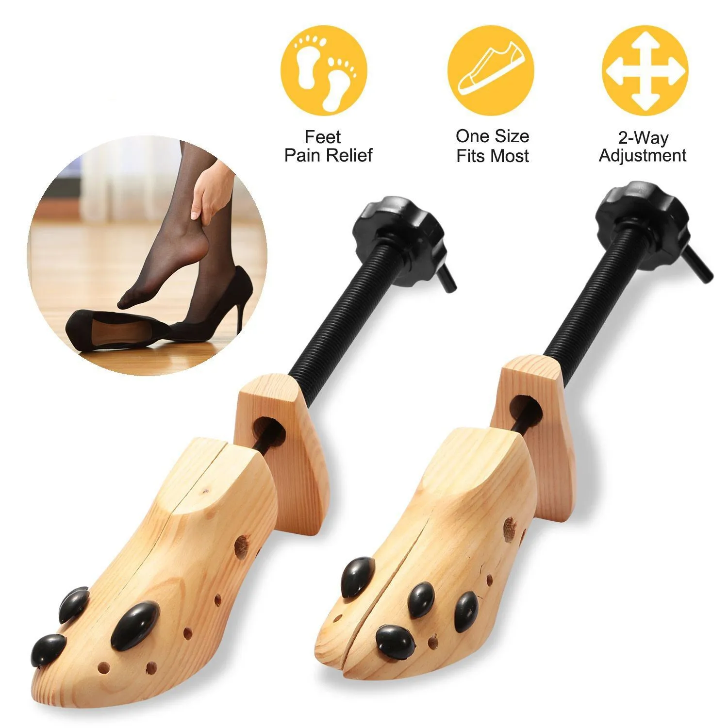 2-Piece: Shoe Stretcher 2-Way Shoe