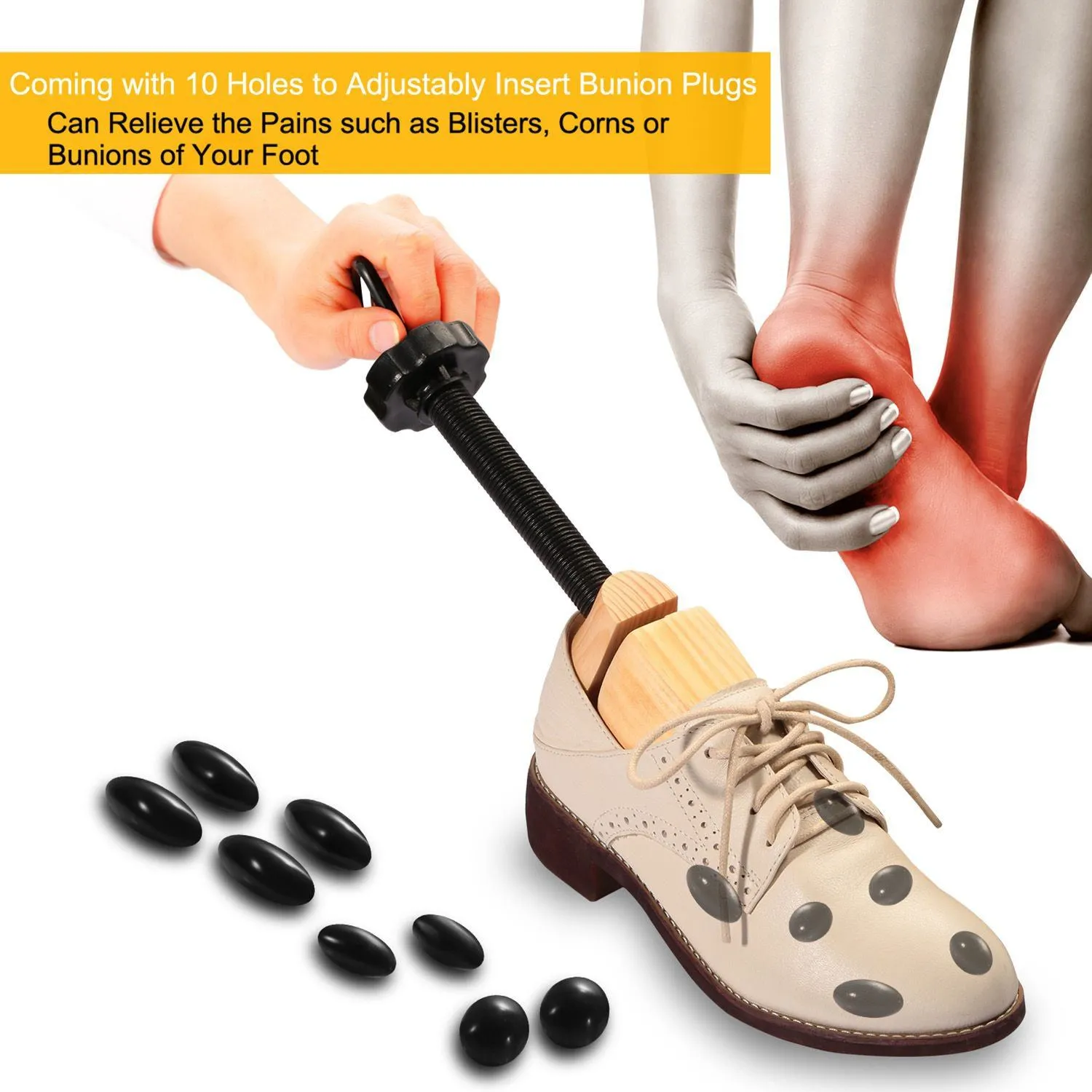 2-Piece: Shoe Stretcher 2-Way Shoe