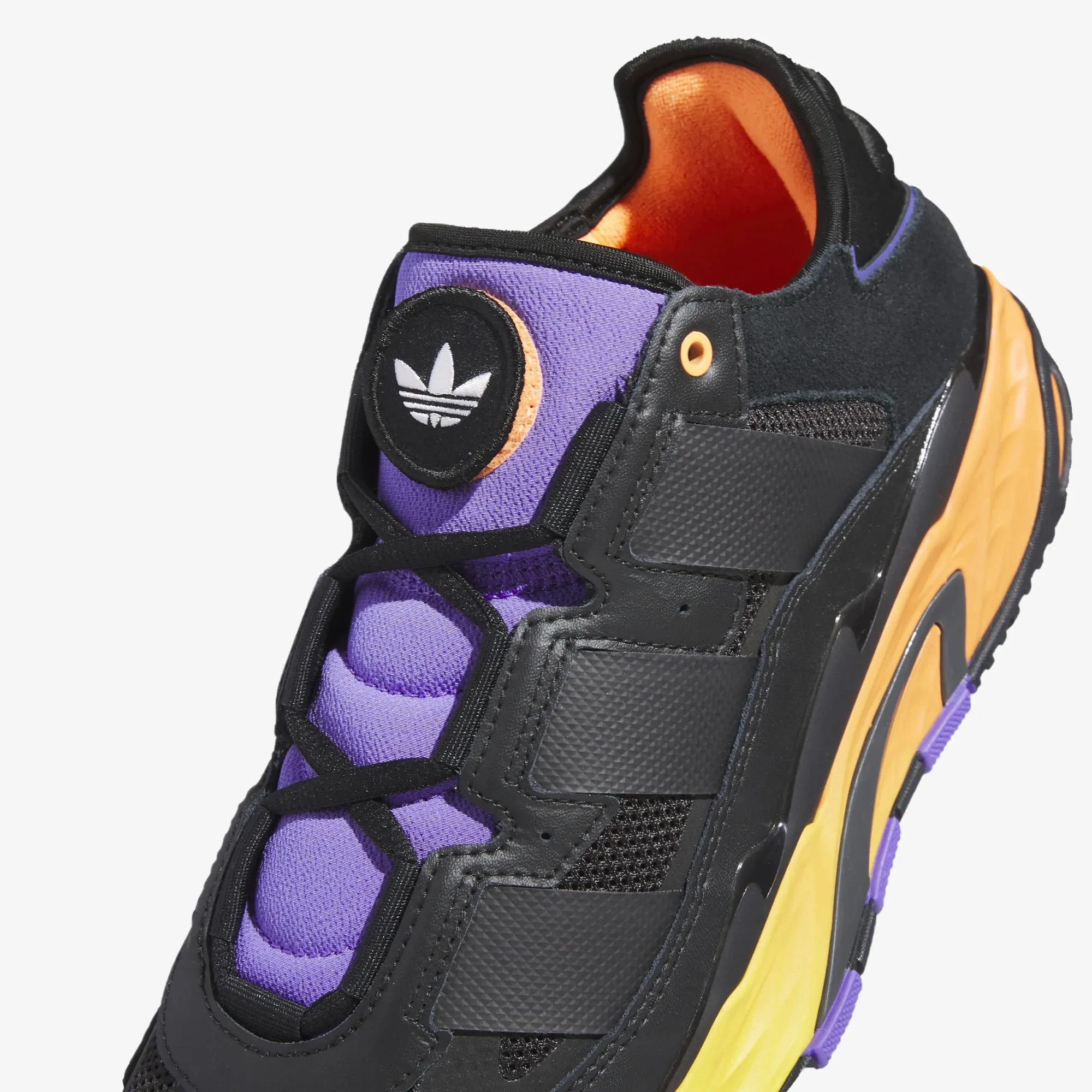 Adidas Originals | NITEBALL  { CORE BLACK/GREY/PURPLE RUSH