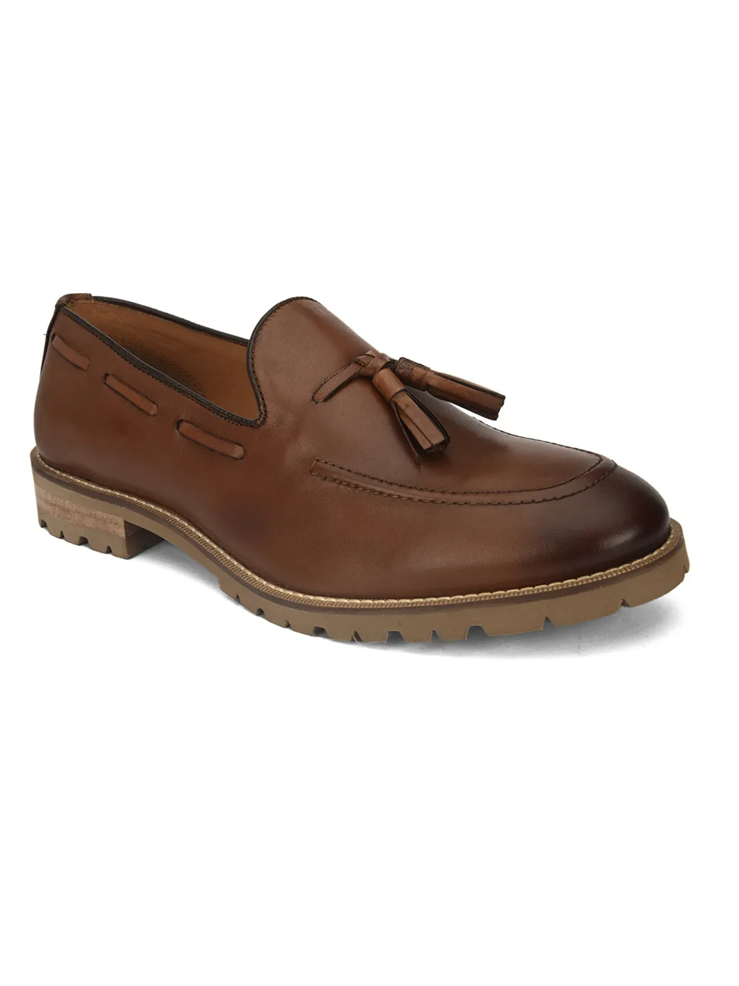 Alberto Torresi Mens Casual Slip-Ons With Tussel Casuals For Men