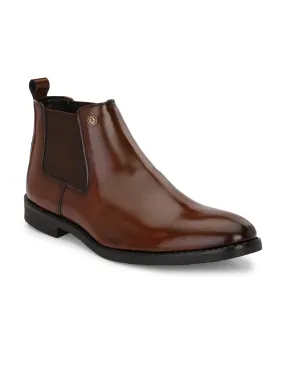 Alberto Torresi Synthetic Bordo Chelsea Boots For Men