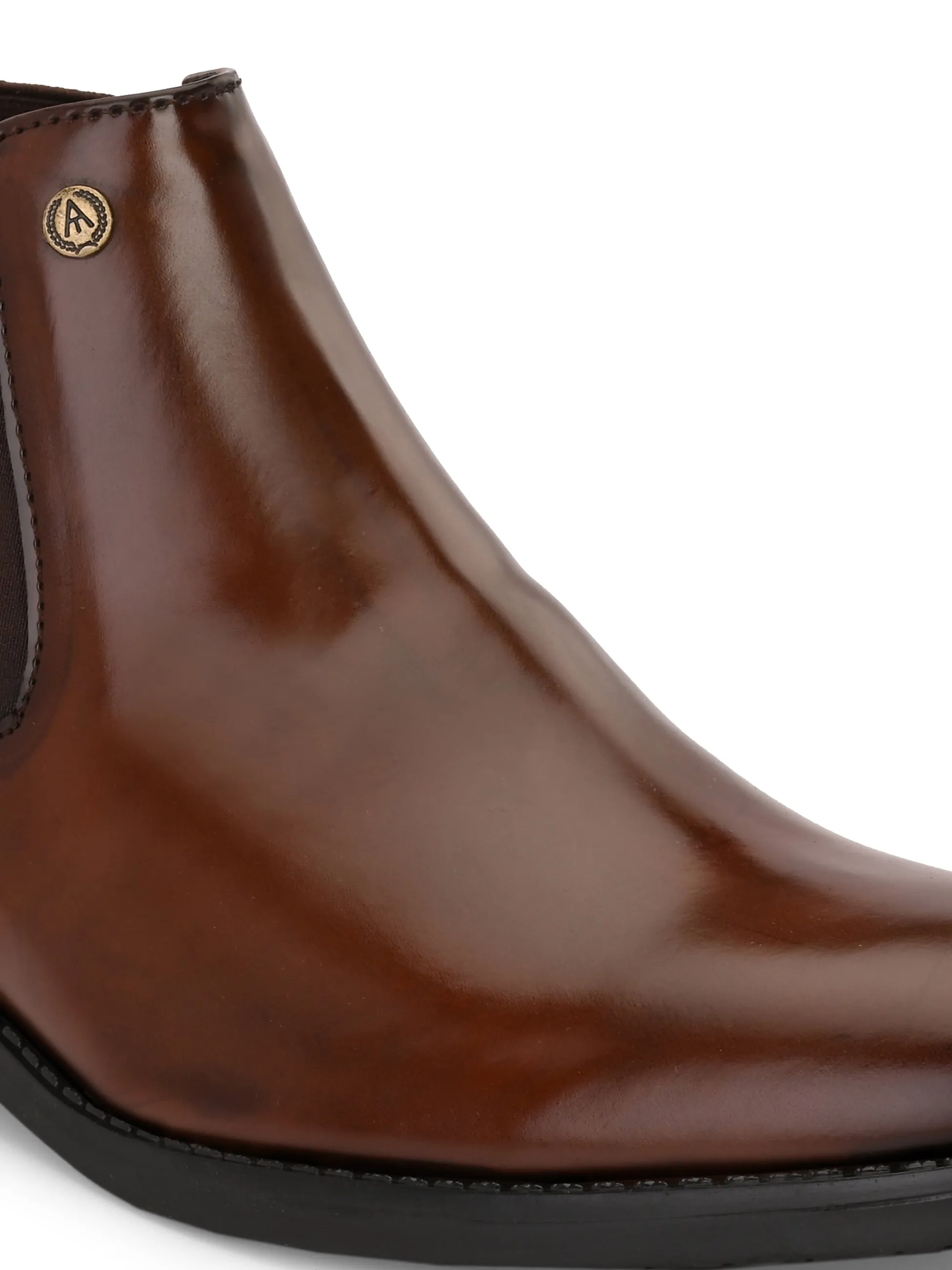 Alberto Torresi Synthetic Bordo Chelsea Boots For Men