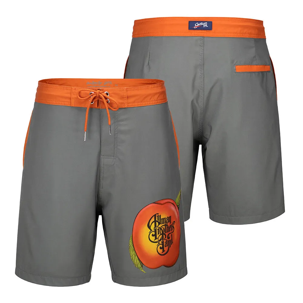 Allman Brothers Band | Peach on Grey | Board Shorts