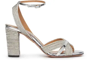 AQUAZZURA Very Sundance Crystal Sandal 85