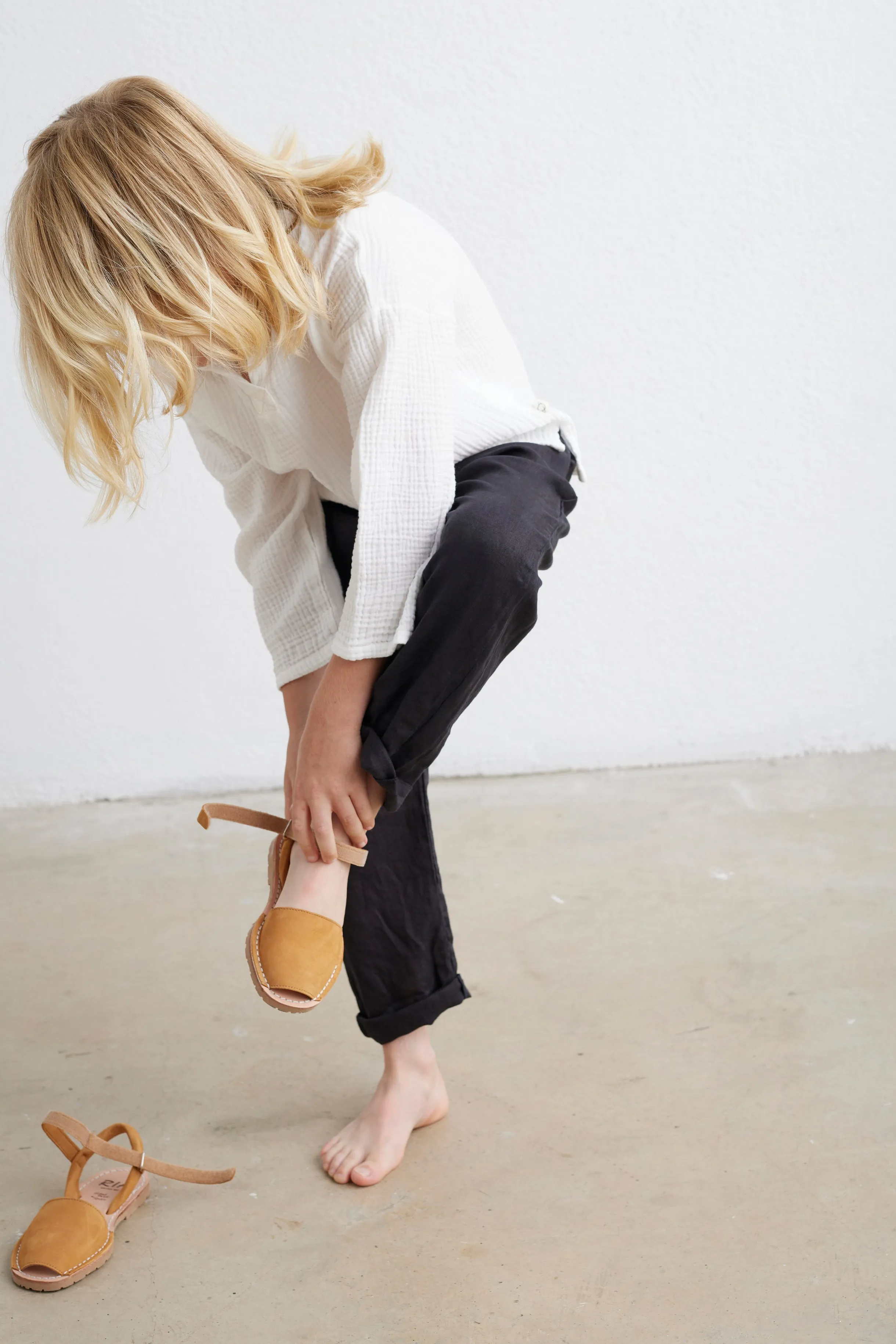Avarca sandals hook and loop