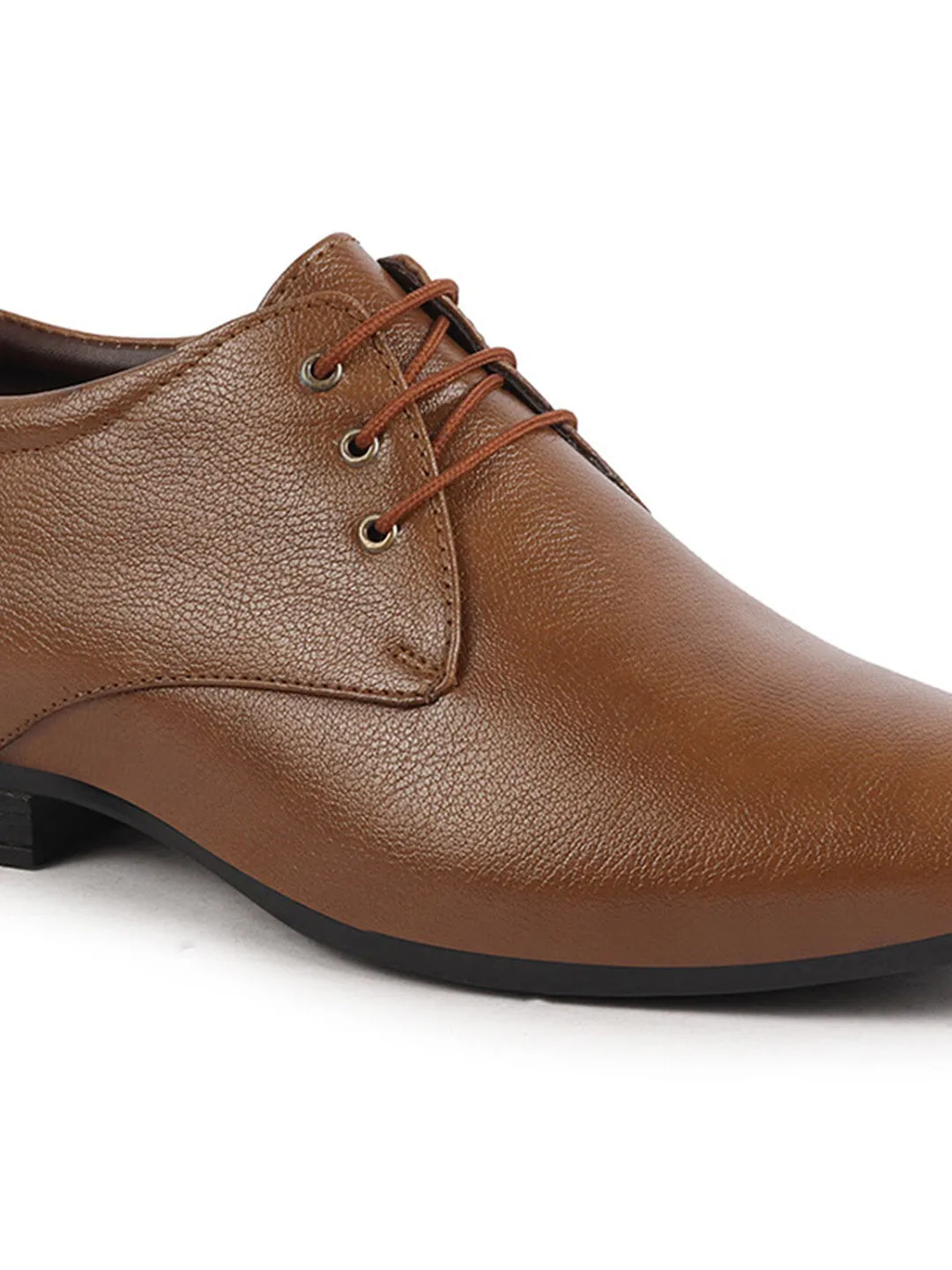 Basics Men Tan Formal Office Lace Up Shoes