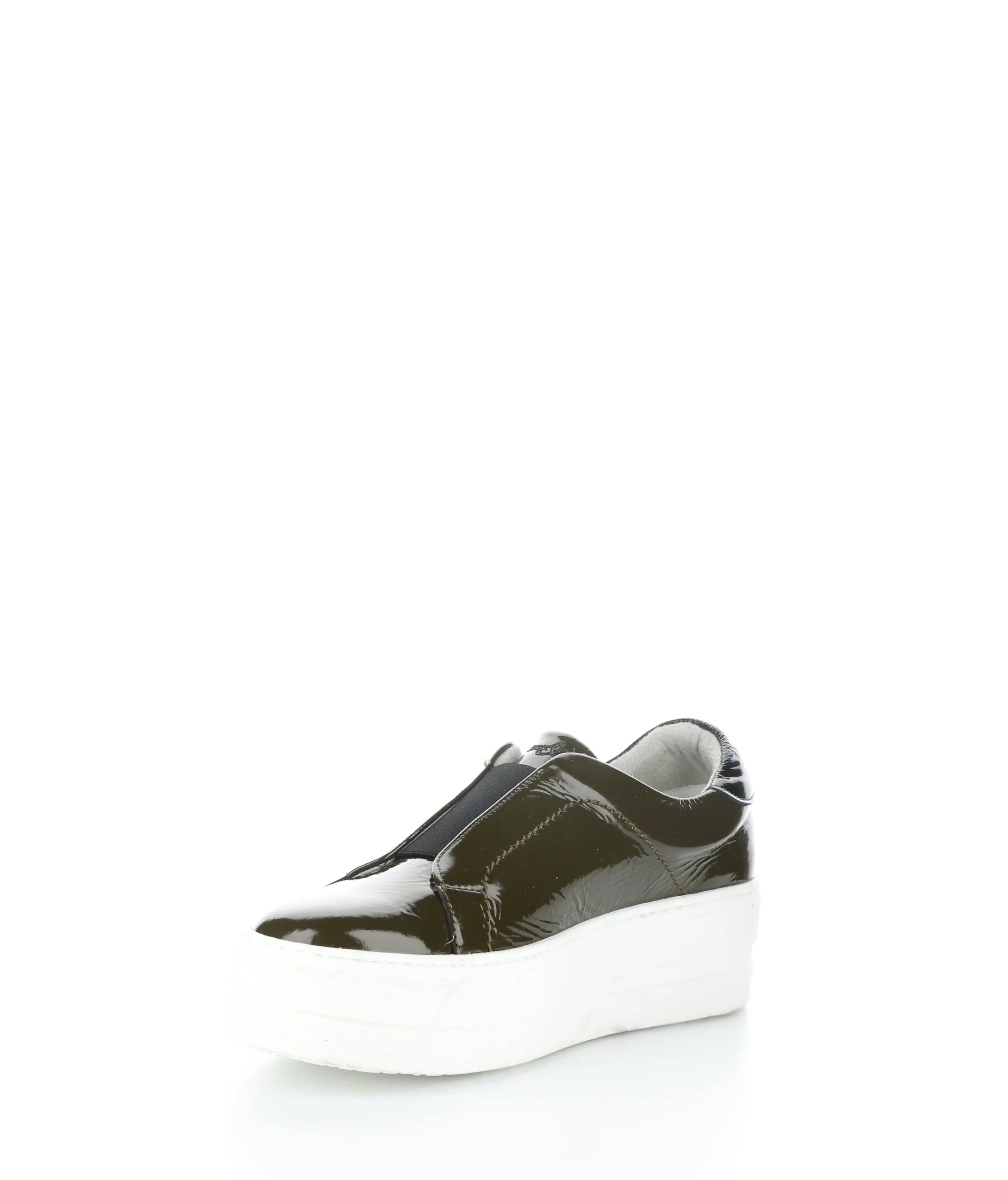 MONA OLIVE/BLACK Elasticated Shoes