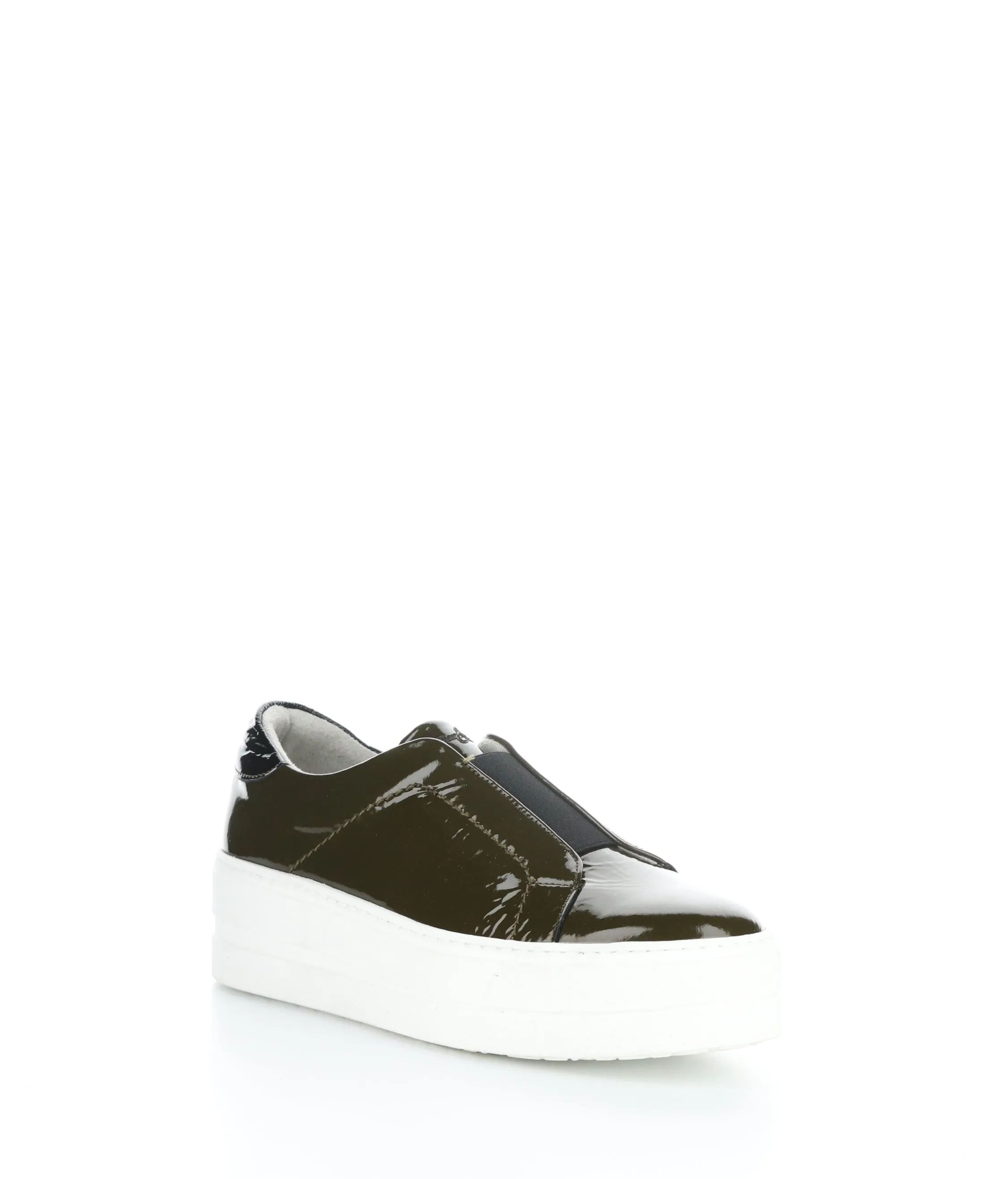 MONA OLIVE/BLACK Elasticated Shoes