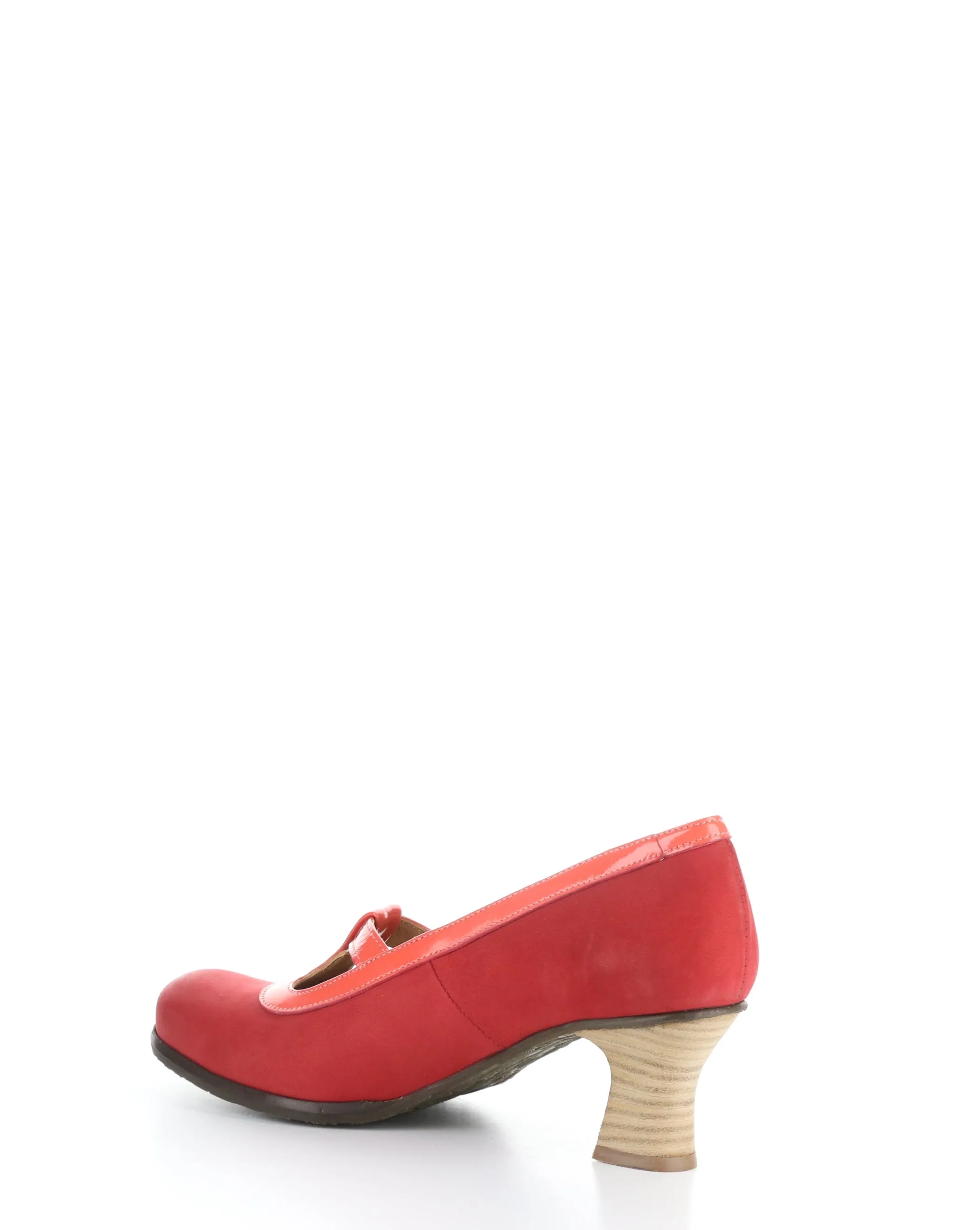 BEGI085FLY 001 SCARLET Round Toe Shoes