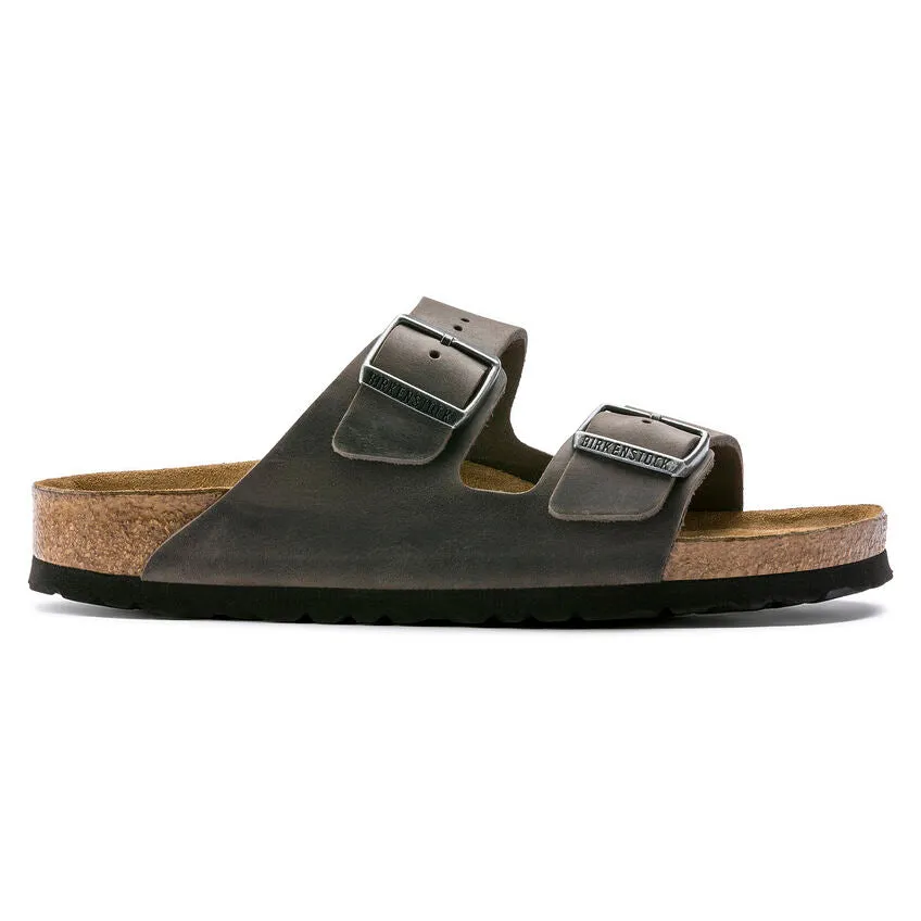 'Birkenstock' Women's Arizona Oiled Leather Sandal - Iron