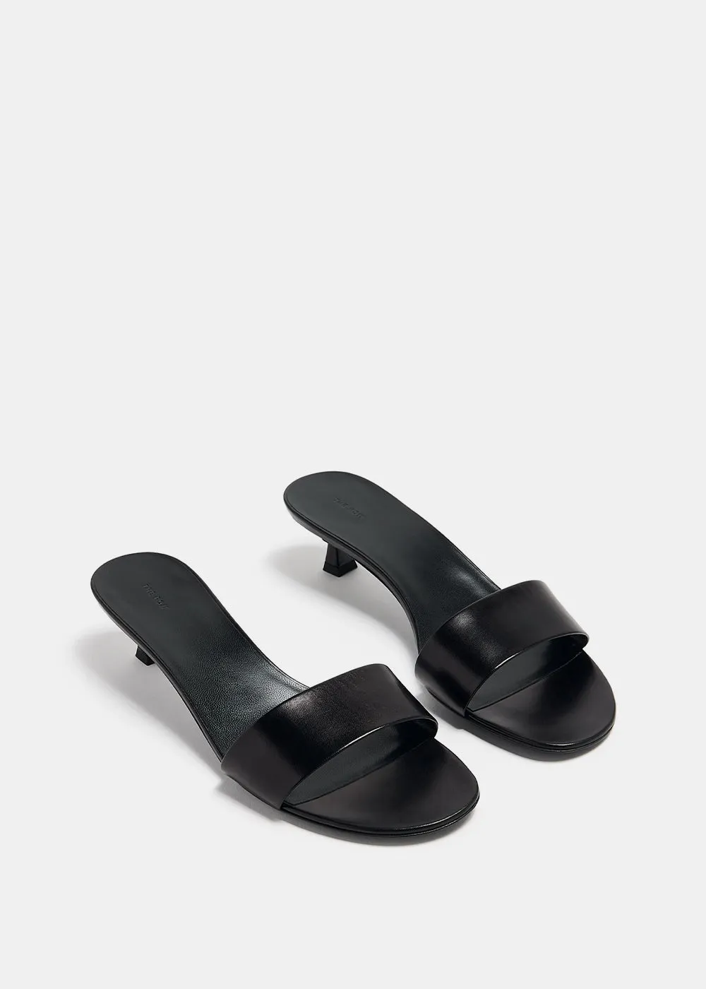 Black Combo 40mm Kitten-Heel Mules