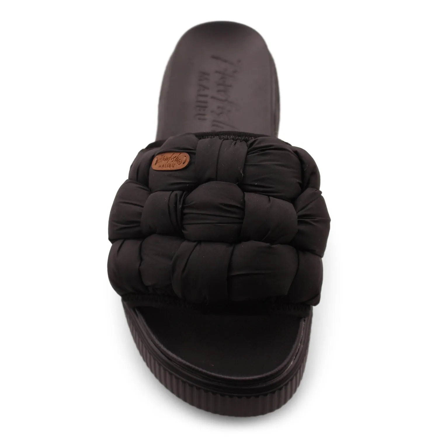 'Blowfish Malibu' Women's Darcy Slide - Black Puffy Nylon