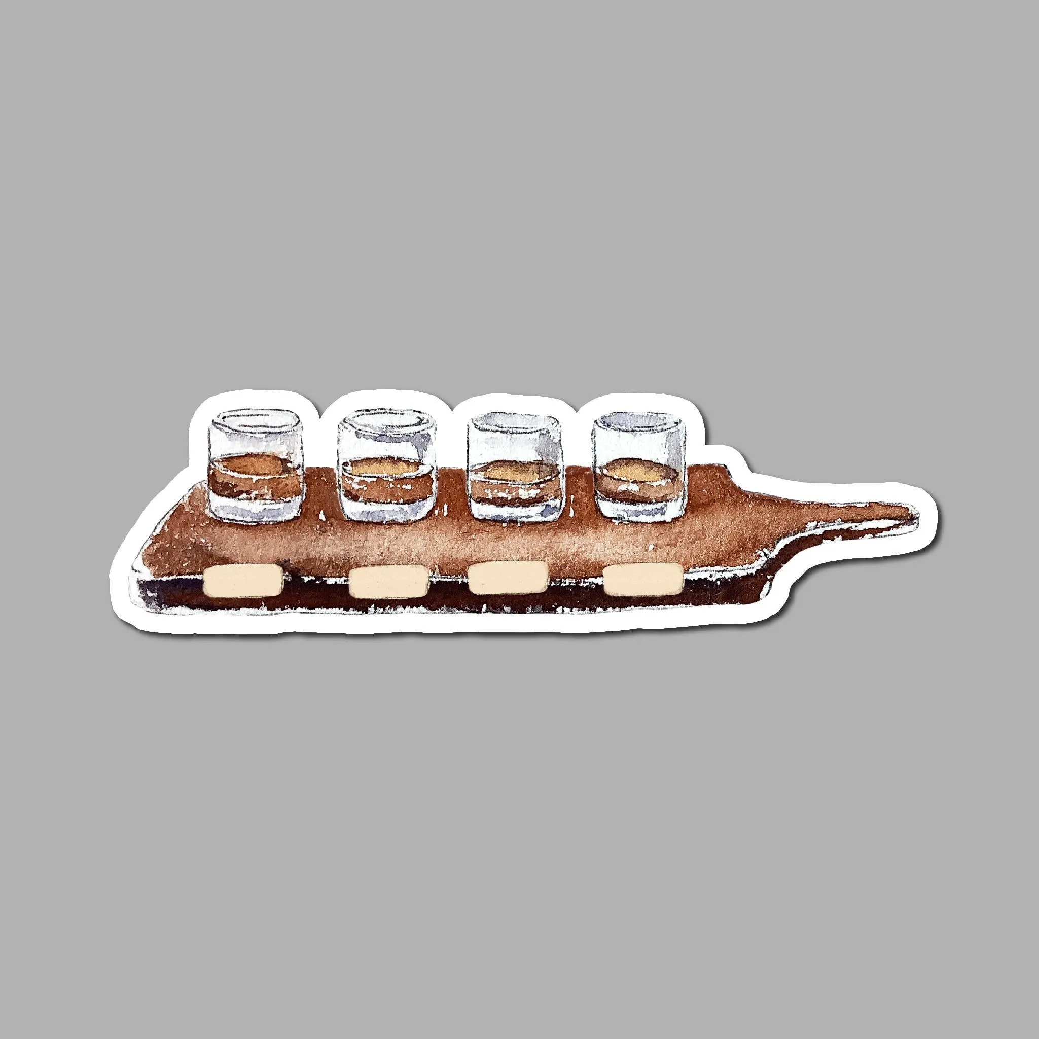 Bourbon Whiskey Flight Board Sticker