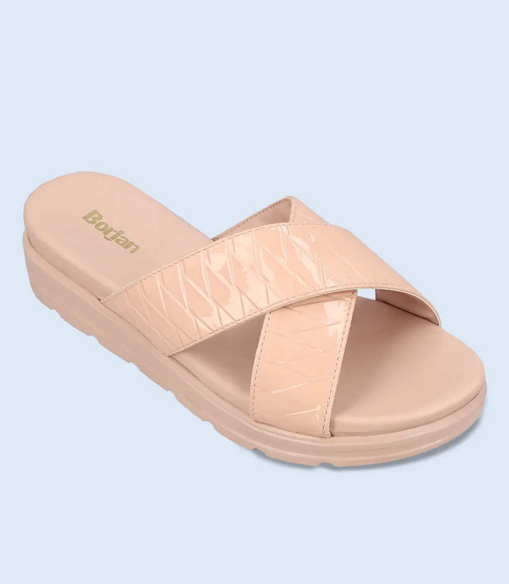 BW7783-TEA PINK-Women Platform Slippers