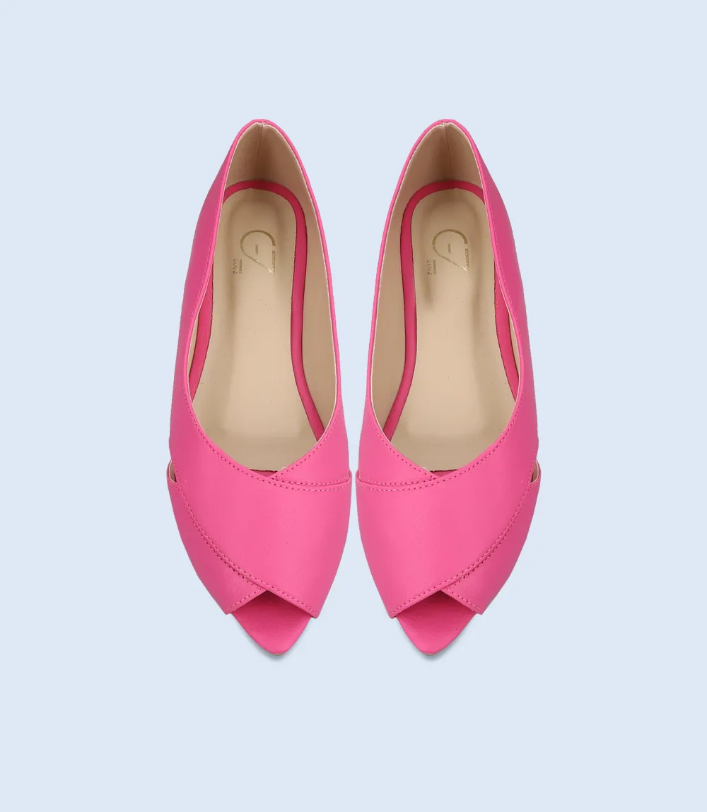 BW8241-Fuschia-Women Casual Peep Toe's