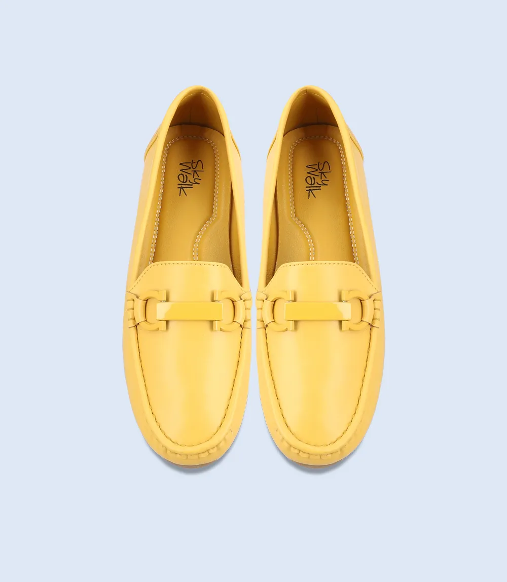 BW8490-MUSTARD-Women Casual Moccasins