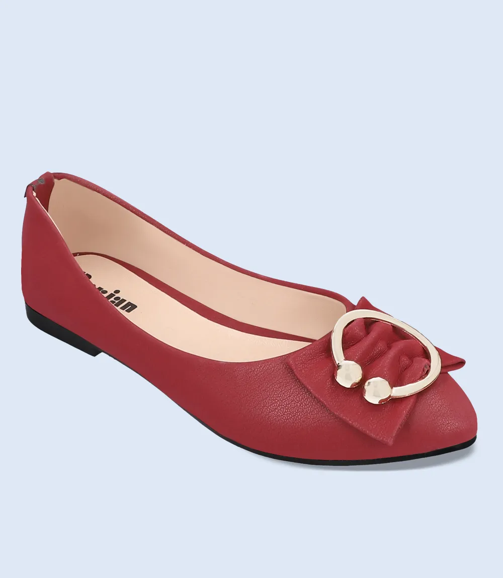 BW8499-MAROON-Women Casual Pumps