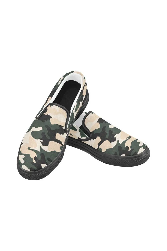 Camouflage Men's Slip-on Canvas Shoes