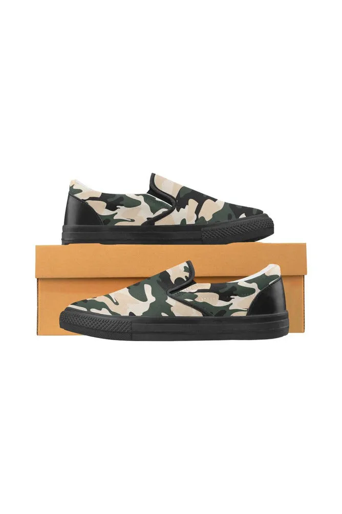 Camouflage Men's Slip-on Canvas Shoes