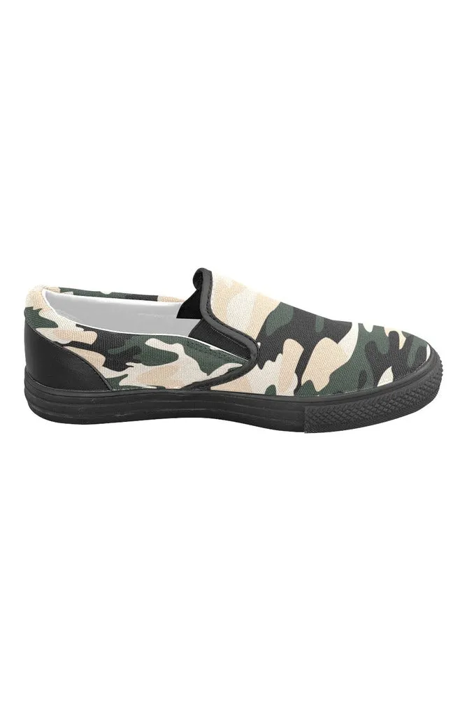 Camouflage Men's Slip-on Canvas Shoes