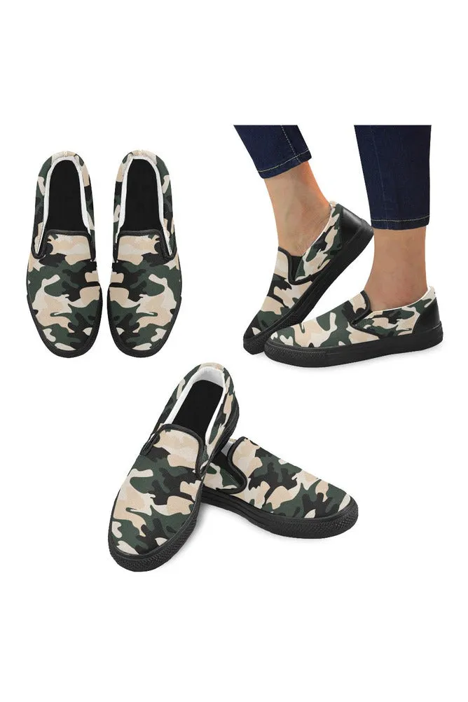 Camouflage Men's Slip-on Canvas Shoes