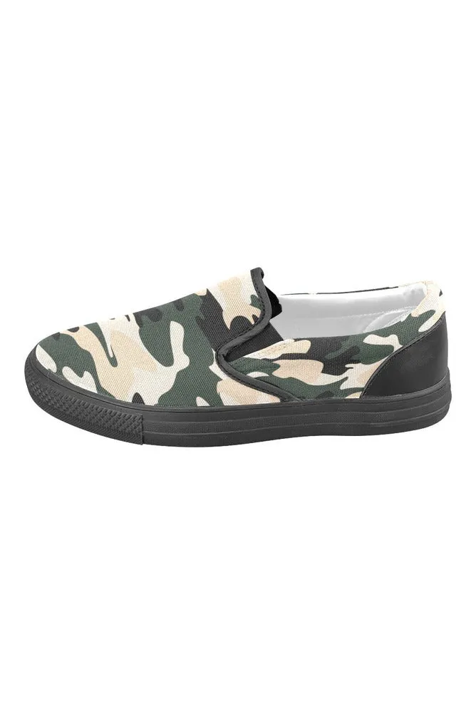 Camouflage Men's Slip-on Canvas Shoes