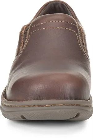 'Carolina' Men's BLVD 2.0 Aluminum Toe ESD Slip On - Brown