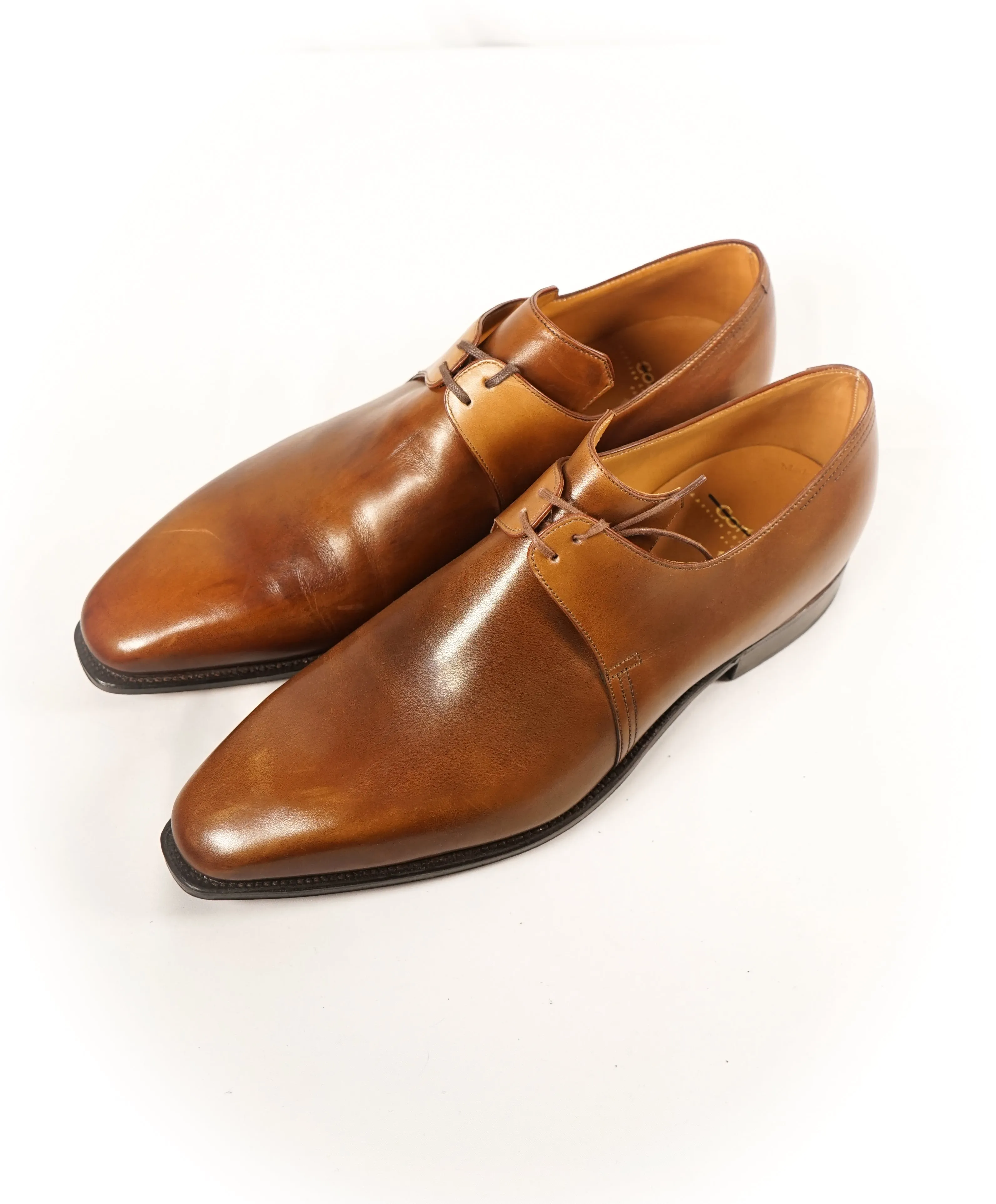 CORTHAY - "Arca” Brown Leather Oxfords 2-Eylet- 8.5-L 9-R