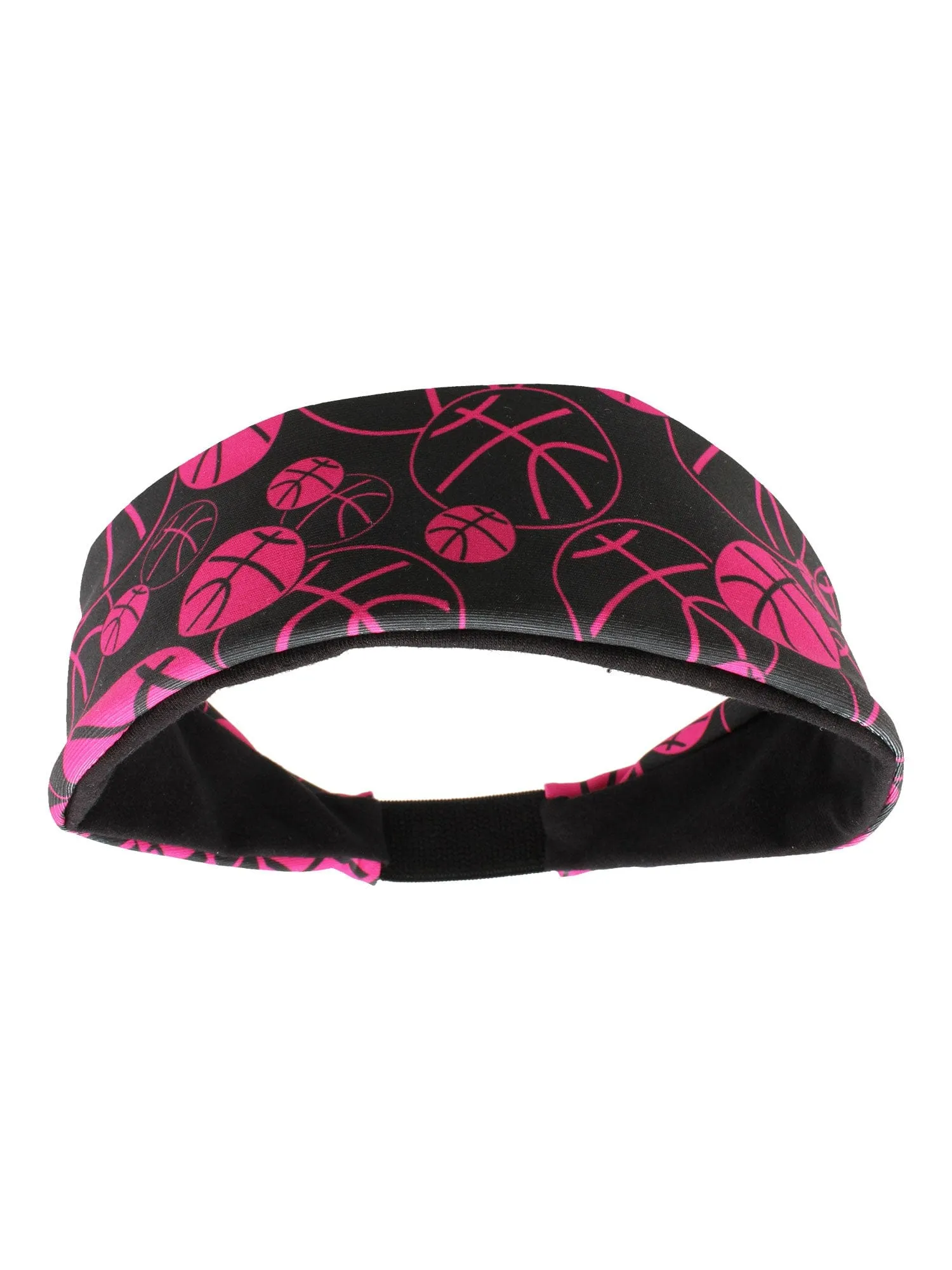 Crazy Girls Basketball Headband with Basketball Logos