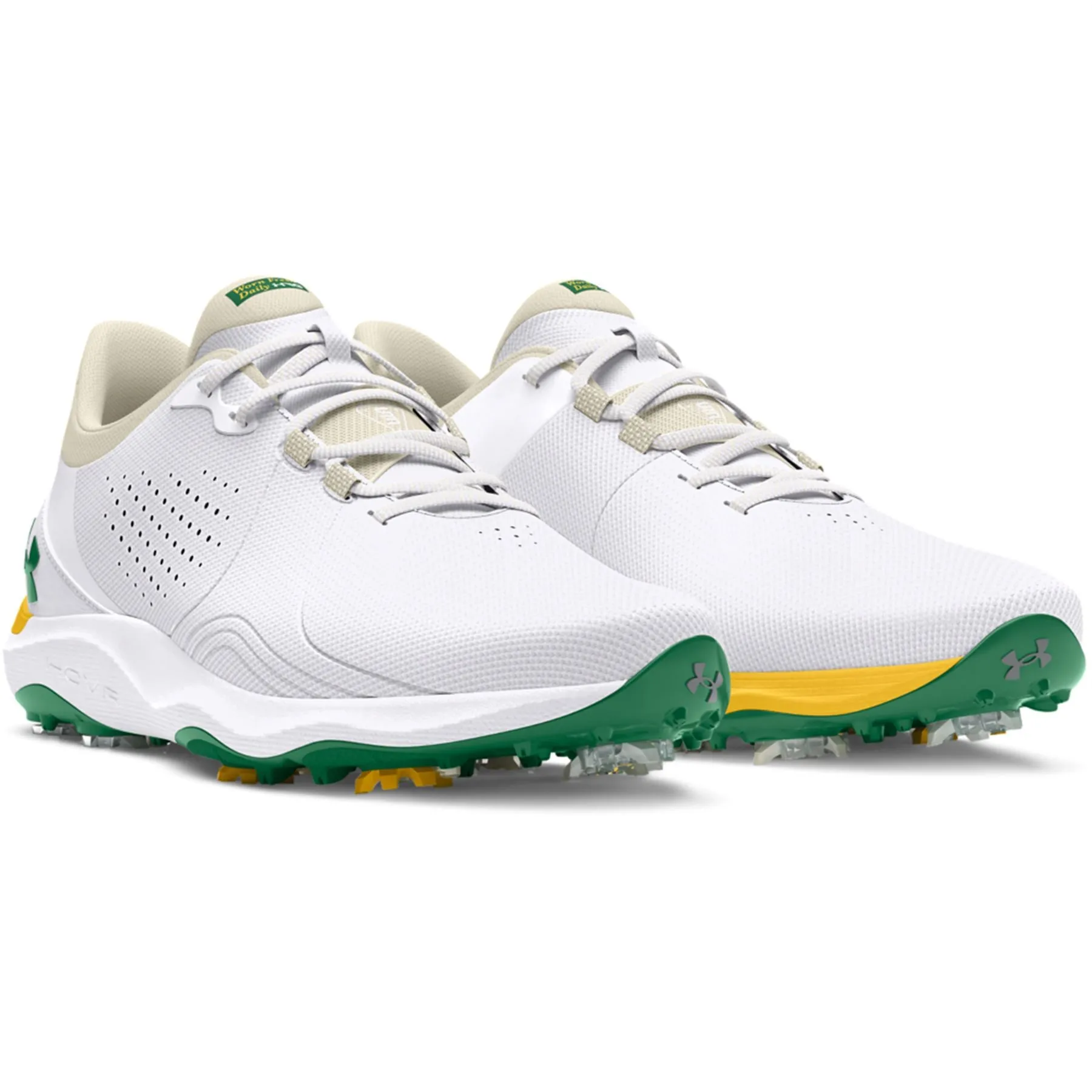 Drive Pro Wide Spiked LE Golf Shoes White - SS24