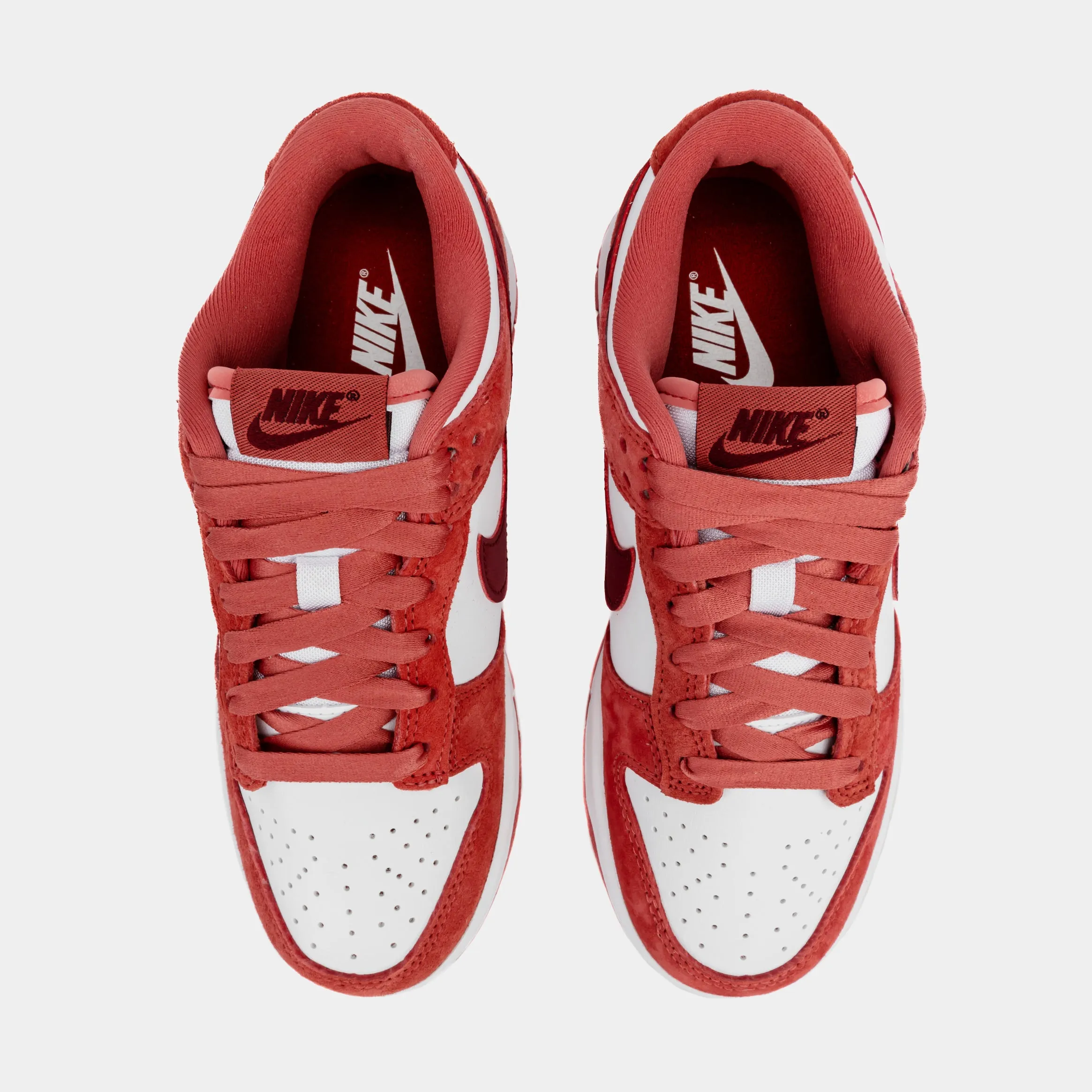 Dunk Low Valentines Day Womens Lifestyle Shoes (White/Team Red/Adobe/Dragon Red)