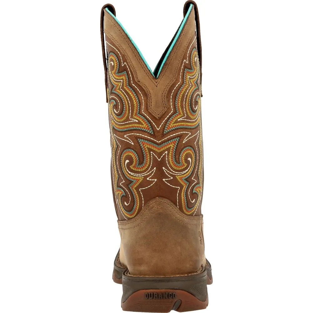 'Durango' Women's Lady Rebel Western EH Comp Toe - Dusty Brown