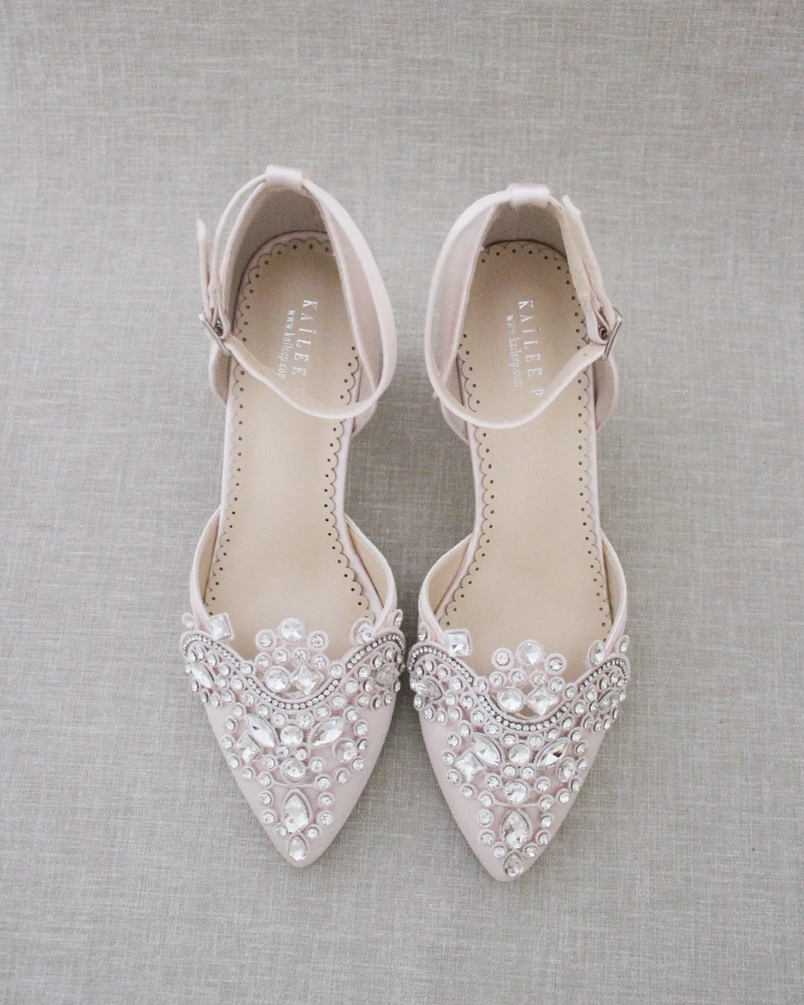 Embellished Rhinestones Evening Block Heel