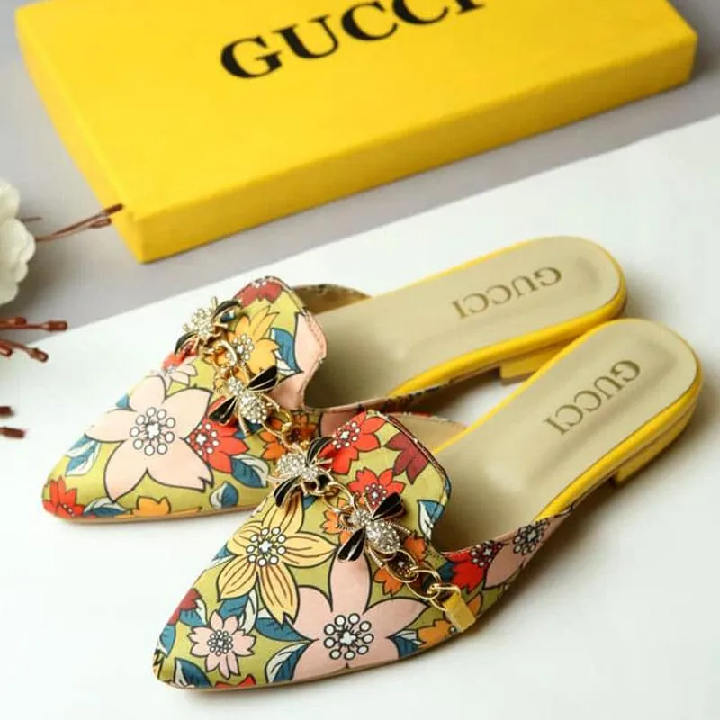 GU Floral Pumps Shoes for Women-1013