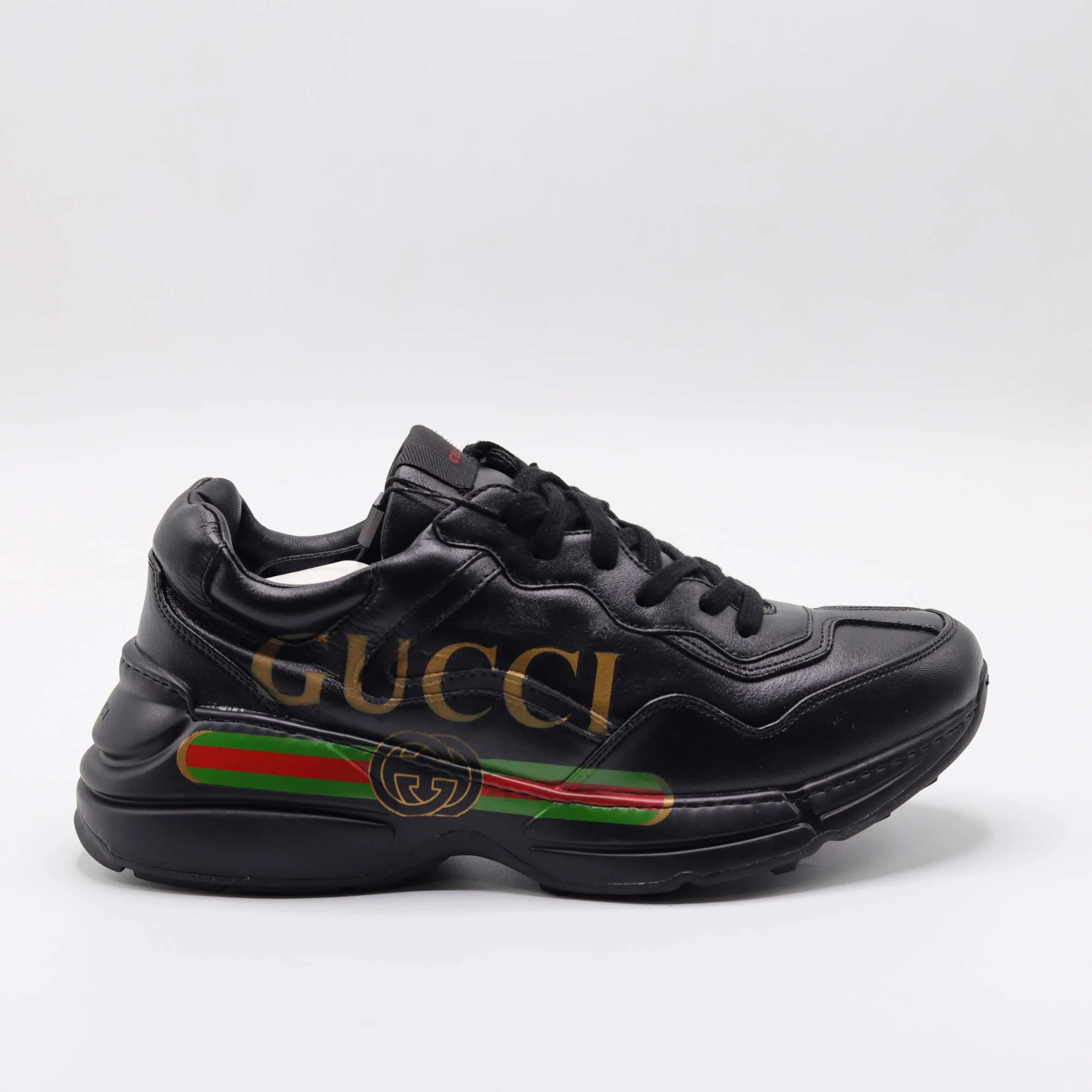 GUCCI Men's Rhyton Black - Print Logo