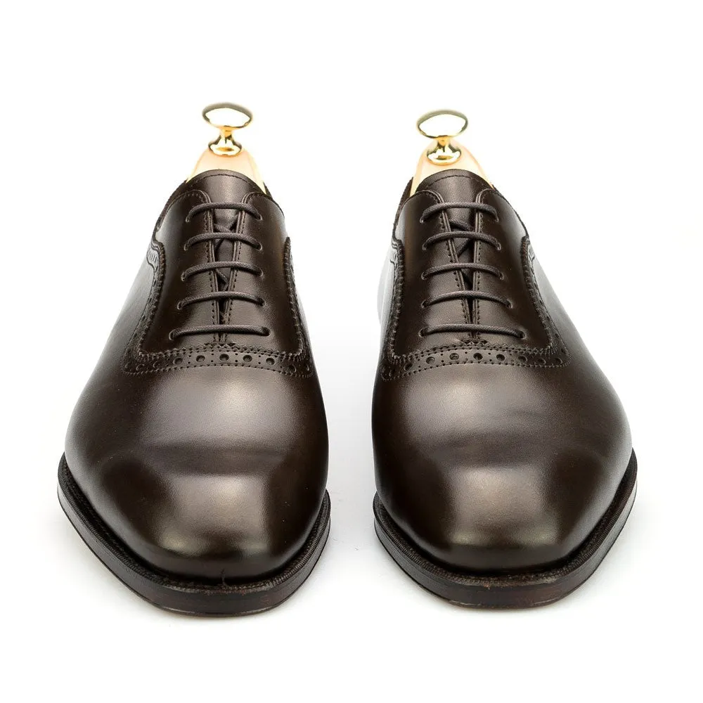 Height Increasing Brown Leather Paveley Brogue Oxfords