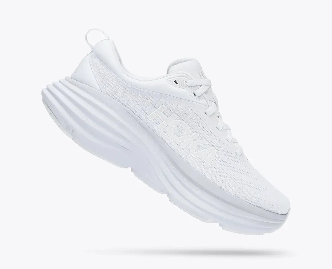 'HOKA' Women's Bondi 8 - White / White