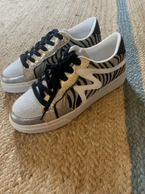 Holkham Metallic Zebra Trainer
