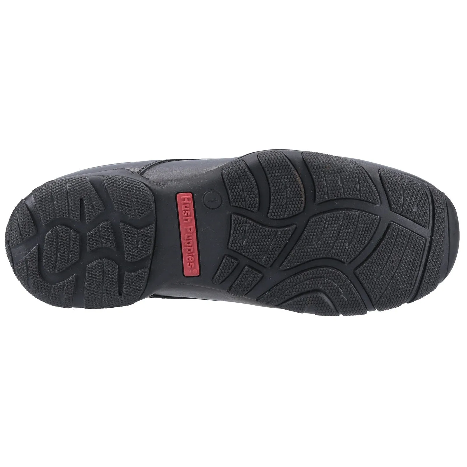 Hush Puppies Boys Elijah Leather School Shoes - Black