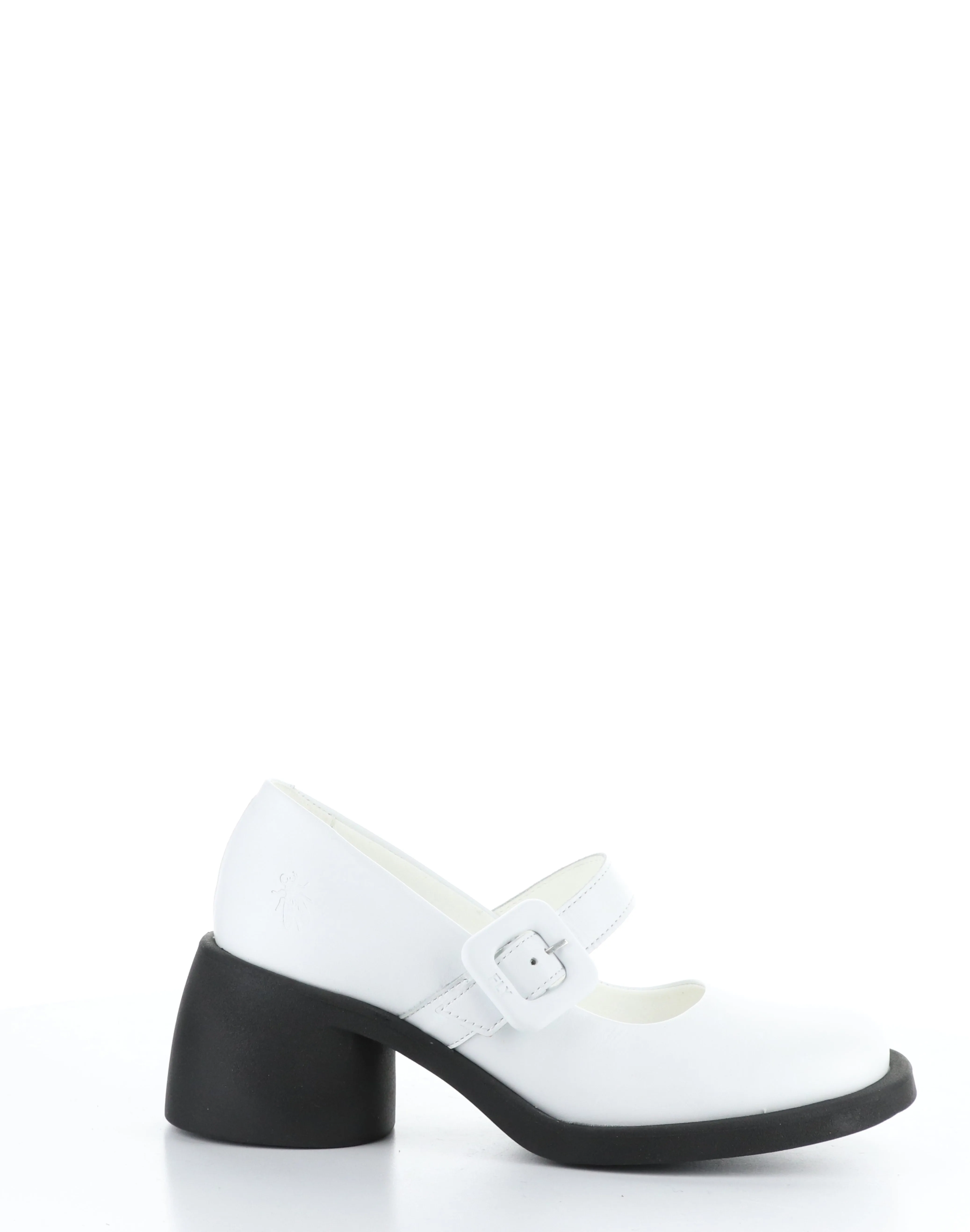 HUVI044FLY 004 WHITE Round Toe Shoes