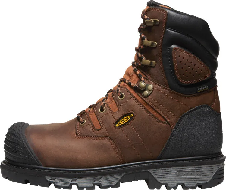 'Keen Utility' Men's 8 Camden 600GR EH WP Carbon-Fiber Toe - Brown / Black