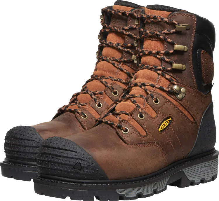 'Keen Utility' Men's 8 Camden 600GR EH WP Carbon-Fiber Toe - Brown / Black