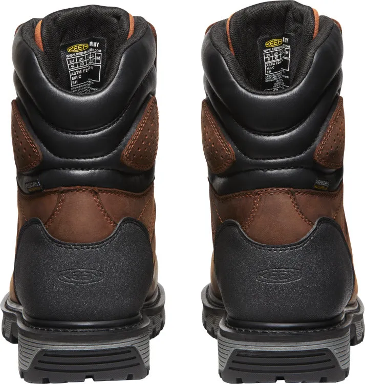 'Keen Utility' Men's 8 Camden 600GR EH WP Carbon-Fiber Toe - Brown / Black