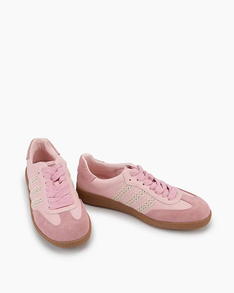 Lace Decoration Non-Slip Comfort Sneakers