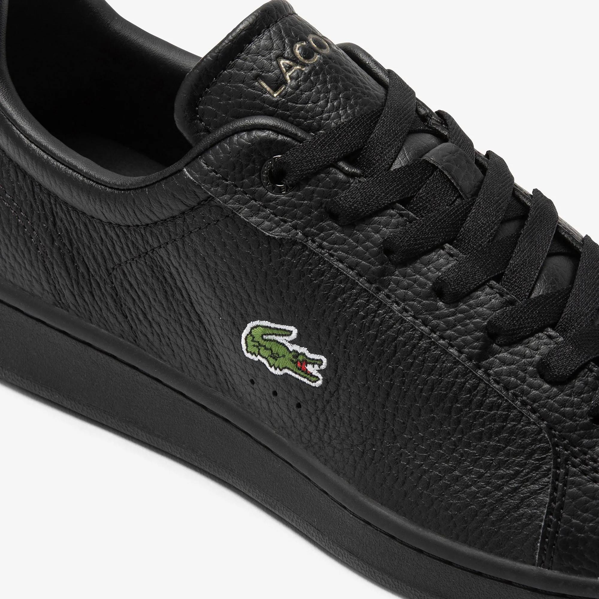 LACOSTE Men's Carnaby Pro Leather Sneakers - Black/Black