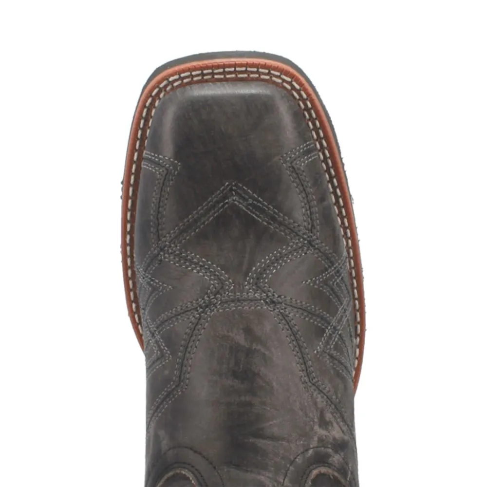 'Laredo' Men's 12" Axel Western Square Toe - Charcoal Black