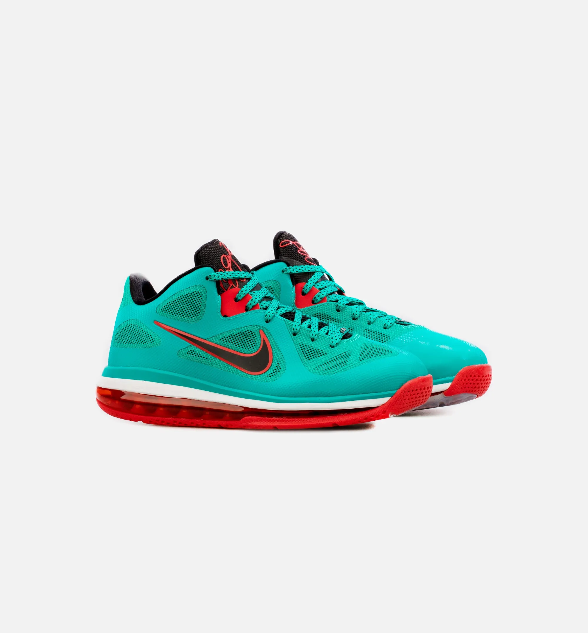 LeBron 9 Low Reverse Liverpool Mens Basketball Shoe - Green/Red