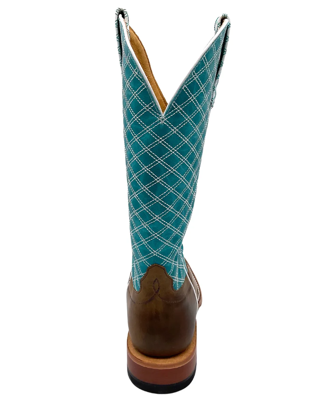 'Macie Bean' Women's 13" Tex Marks The Spot - Pecan / Turquoise