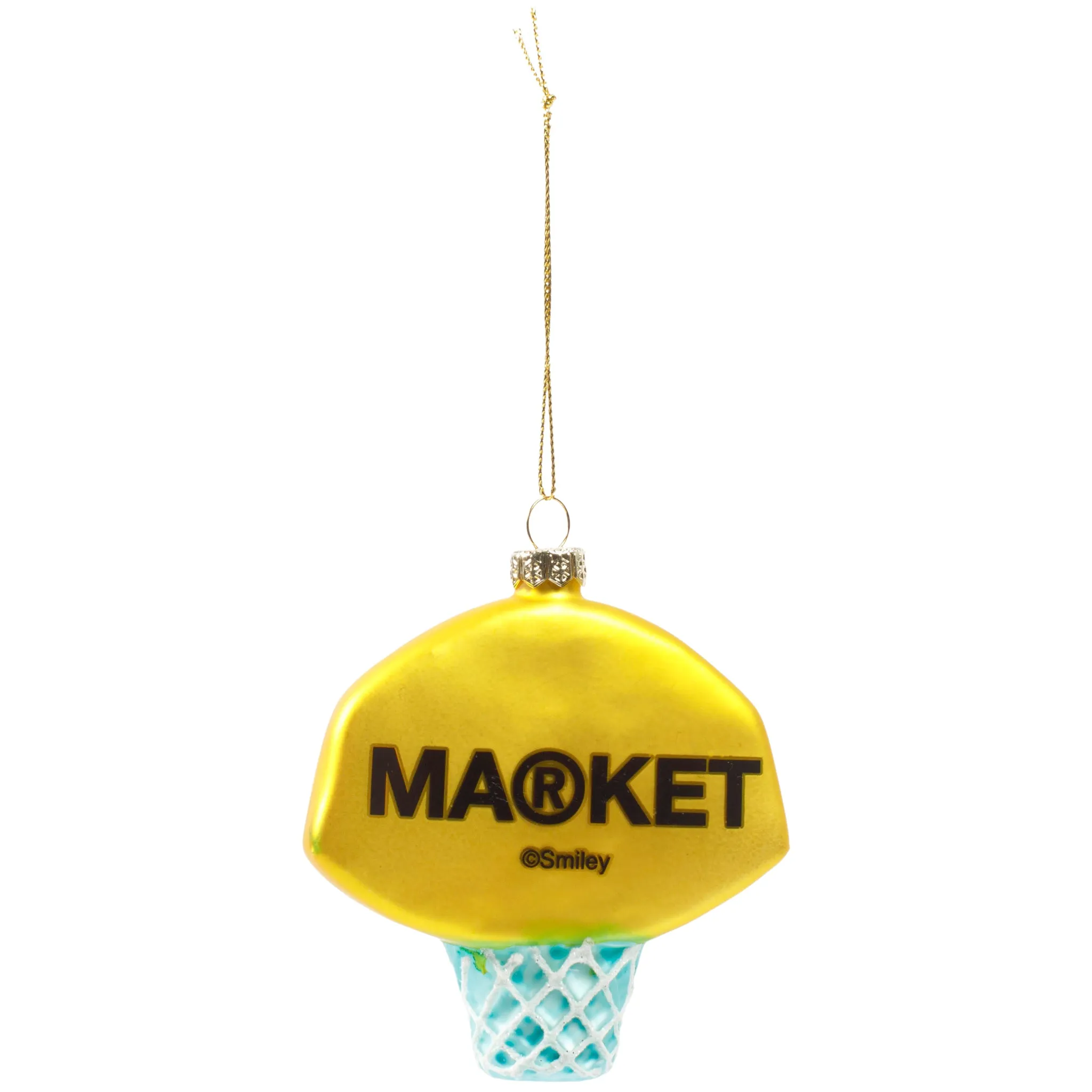 Market Smiley Basketball Ornament Hoop "Multi"